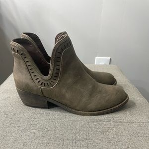 Olive green booties